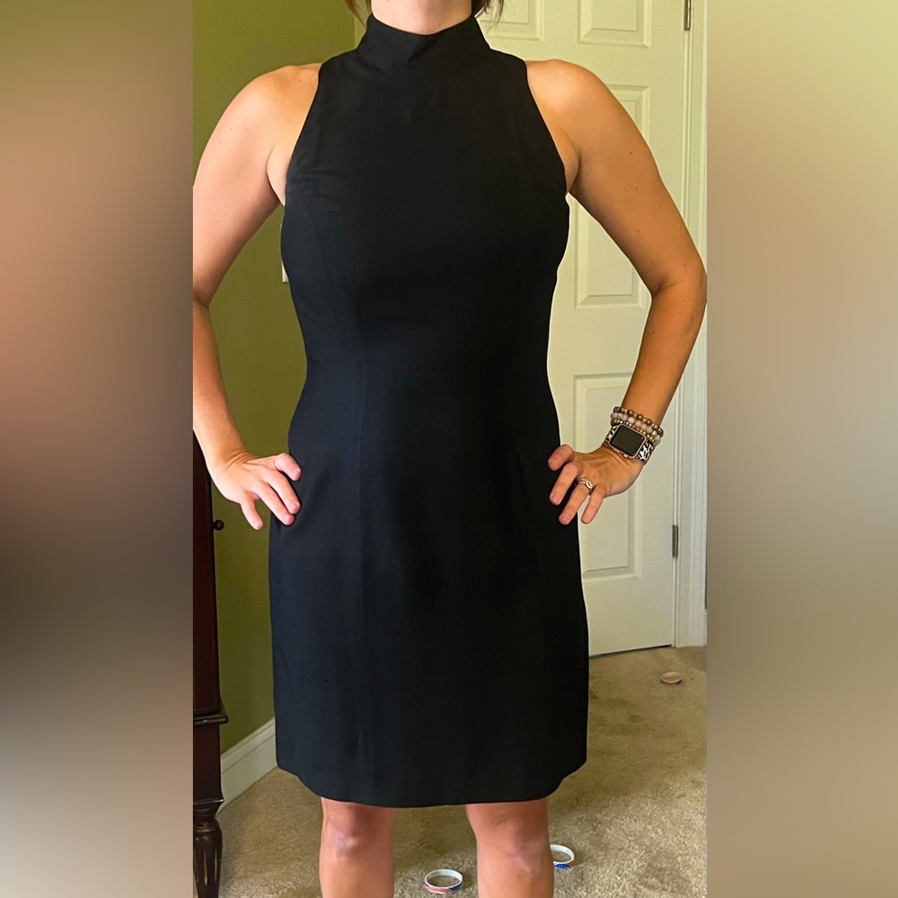 100% silk little black dress